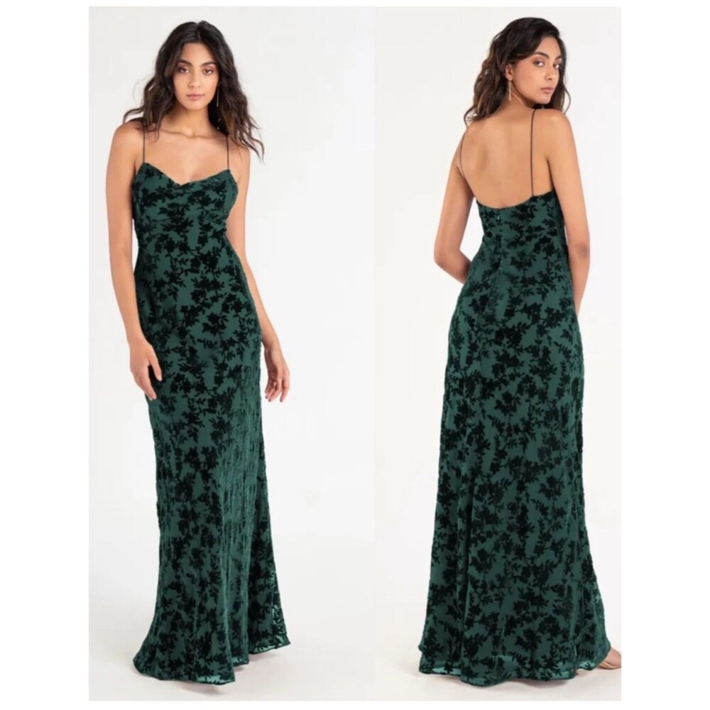 Jenny Yoo Rory Velvet Dress Y2K size 2